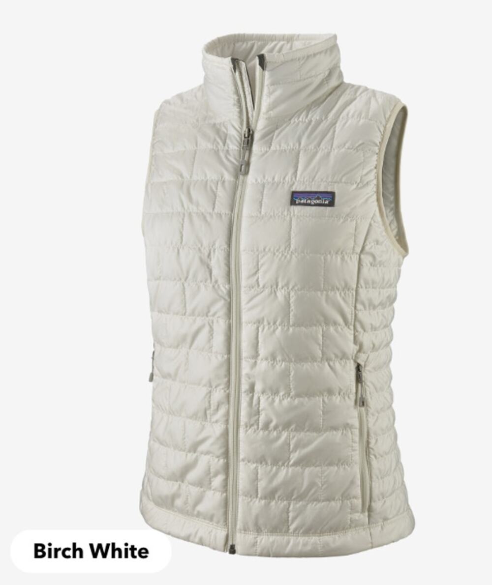 Patagonia White Nano Puffer Vest